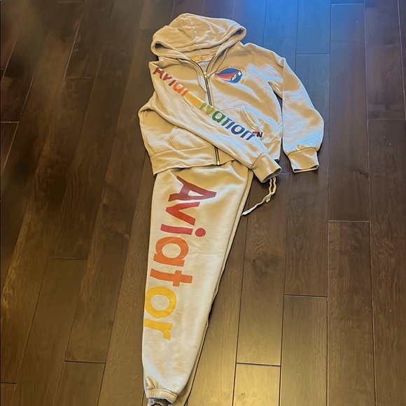 Aviator Nation Joggers with Multicolor Logo color Sand Size Small
